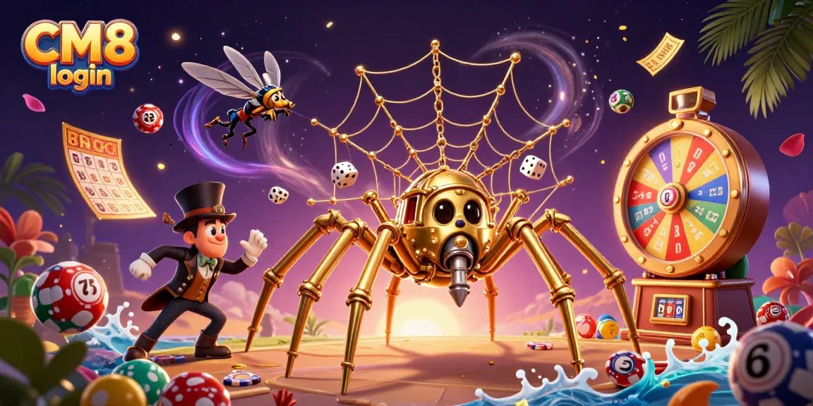 Experience the excitement of CM8 login with thrilling casino games and vibrant action elements.