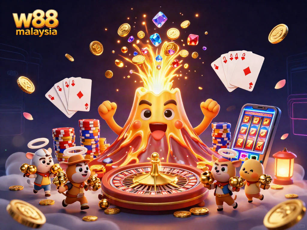 Experience thrilling gameplay at w88 malaysia with a dynamic eruption of gaming treasures!